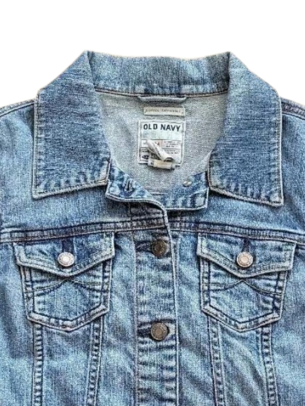 Old Navy Classic Light Wash Denim Jacket - Light Blue - Picture 4 of 5